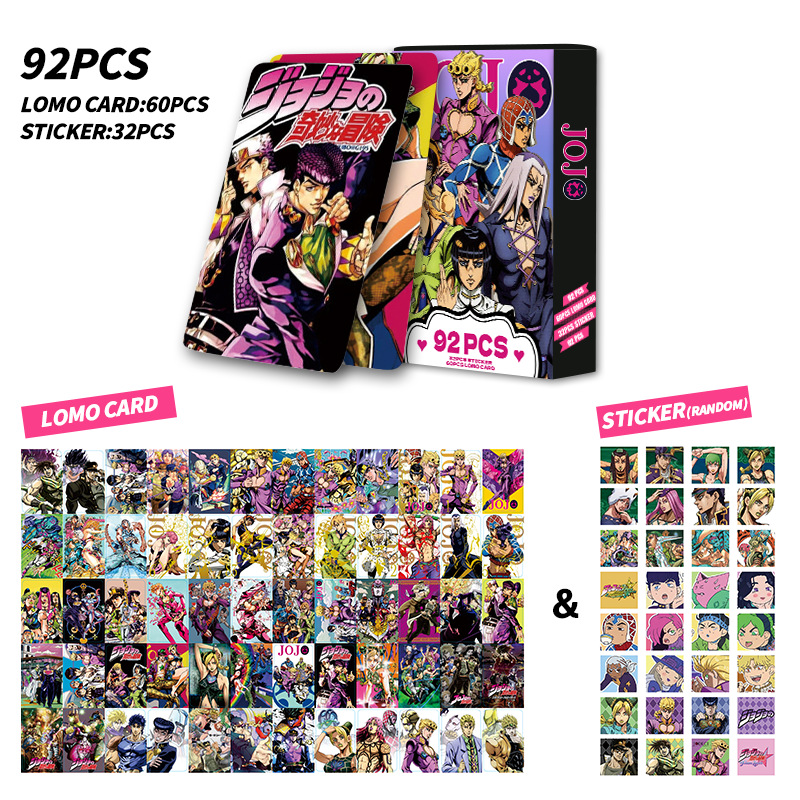Jojo Anime Merchandise - 92 Carte Fotografiche JOJO, Carte Piccole